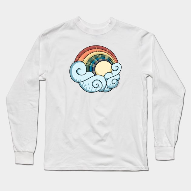 Sunshine and rainbows Long Sleeve T-Shirt by Tiny Bird Studio